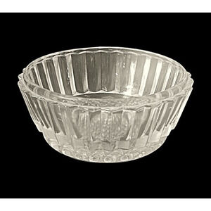 Diamond Point Clear Candy Condiment Nut Dish Vintage Depth 2"
